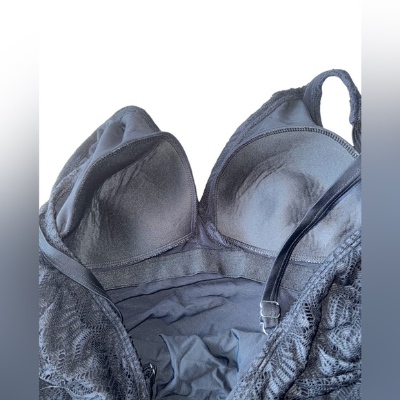 Swimsuits For All Black Crochet Lace Swim Dress One Piece Size 22 - Picture 4 of 7